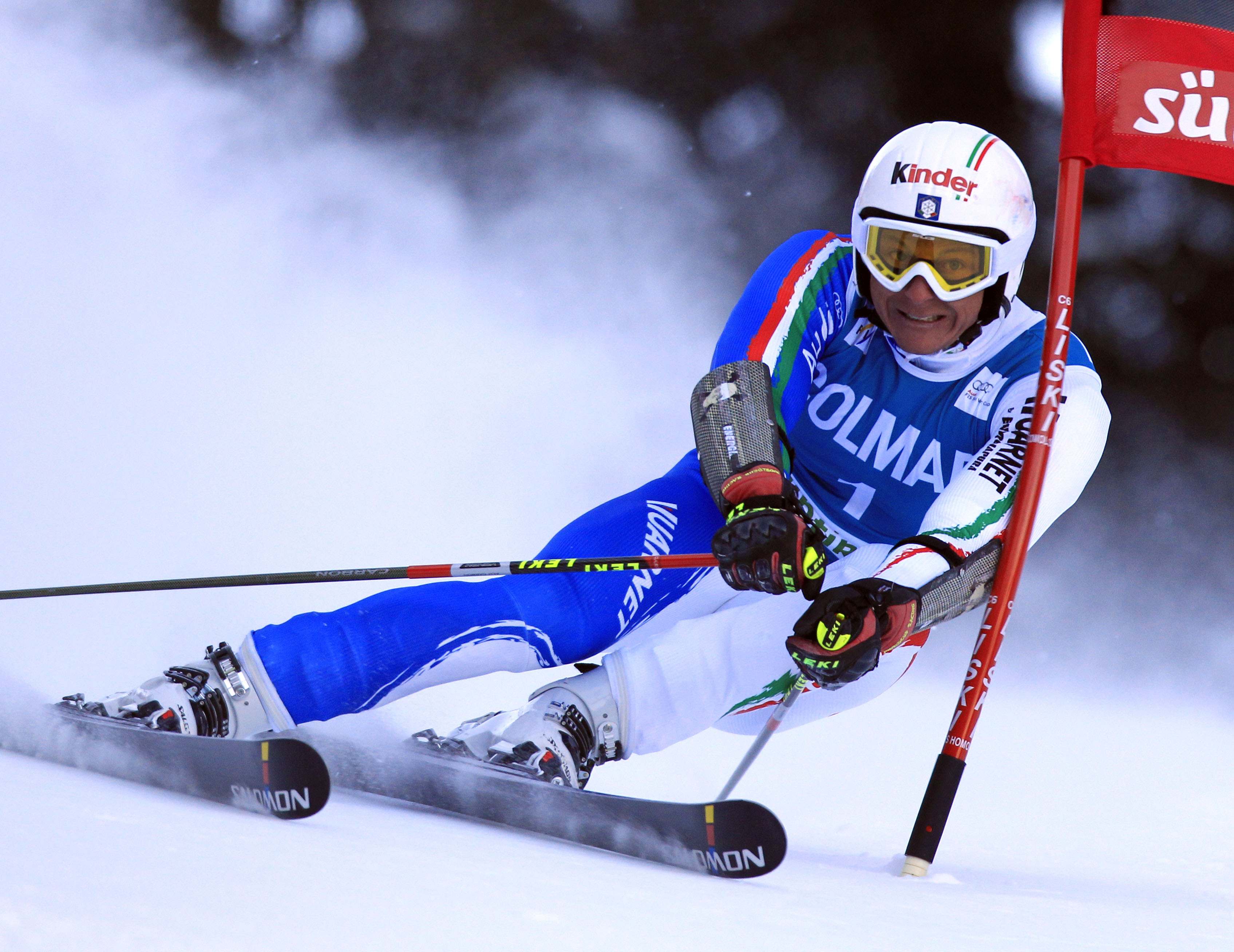 Max Blardone in azione in Alta Badia il 20 dicembre 2009