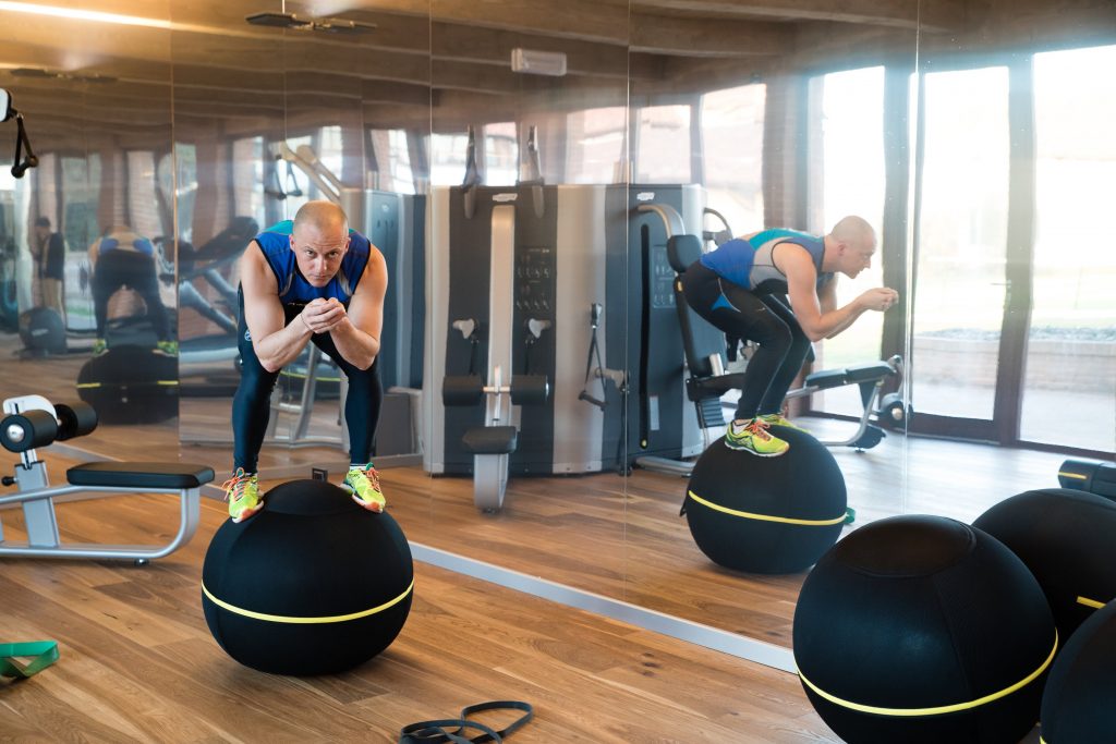 Preparazione atletica in palestra 